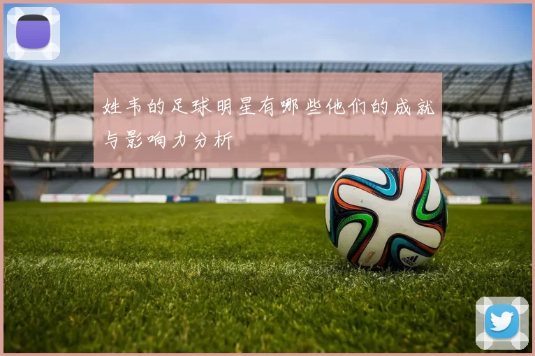 姓韦的足球明星有哪些他们的成就与影响力分析
