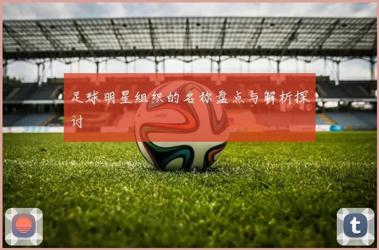 足球明星组织的名称盘点与解析探讨