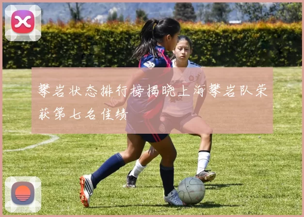攀岩状态排行榜揭晓上海攀岩队荣获第七名佳绩
