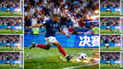 姆巴佩世界杯决赛帽子戏法精彩进球回放视频